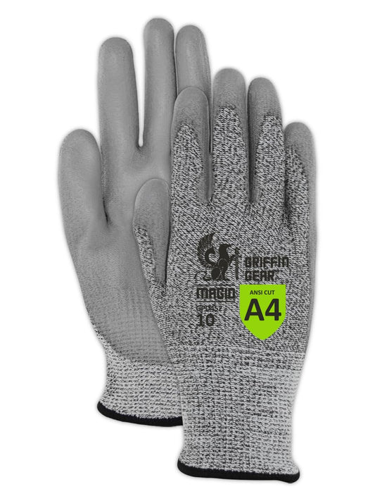 MAGID Griffin Gear ANSI A4 Liquid Repellent Nitrile Work Gloves , 144 Pairs, Size 10/XL, GPD452