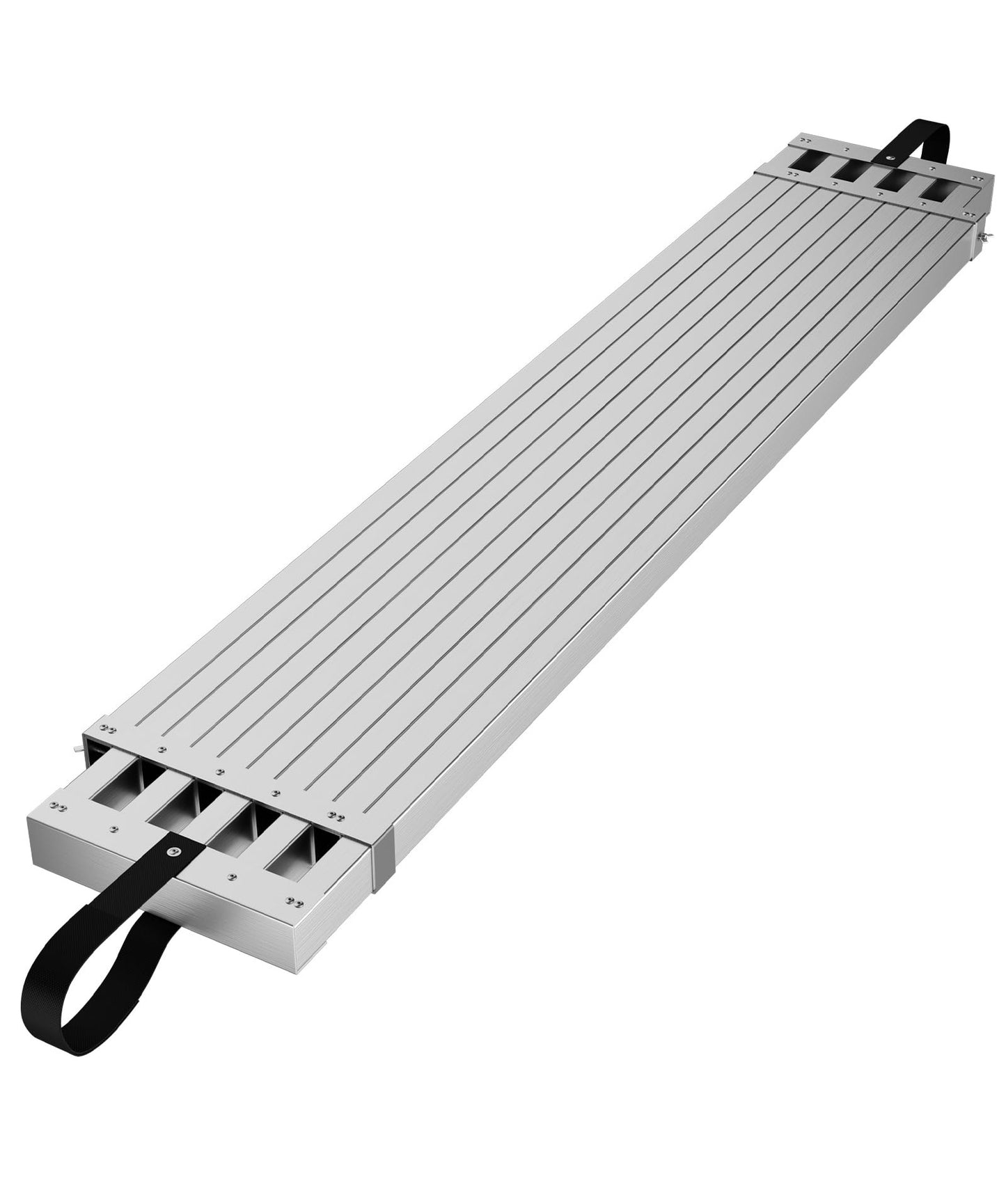 9-15 ft Telescoping Plank, Aluminum Work Plank, 440 LBS Capacity, Heavy-Duty Aluminum Scaffolding Extension Plank with Skid-Proof Platform Scaffold Ladder Accessory