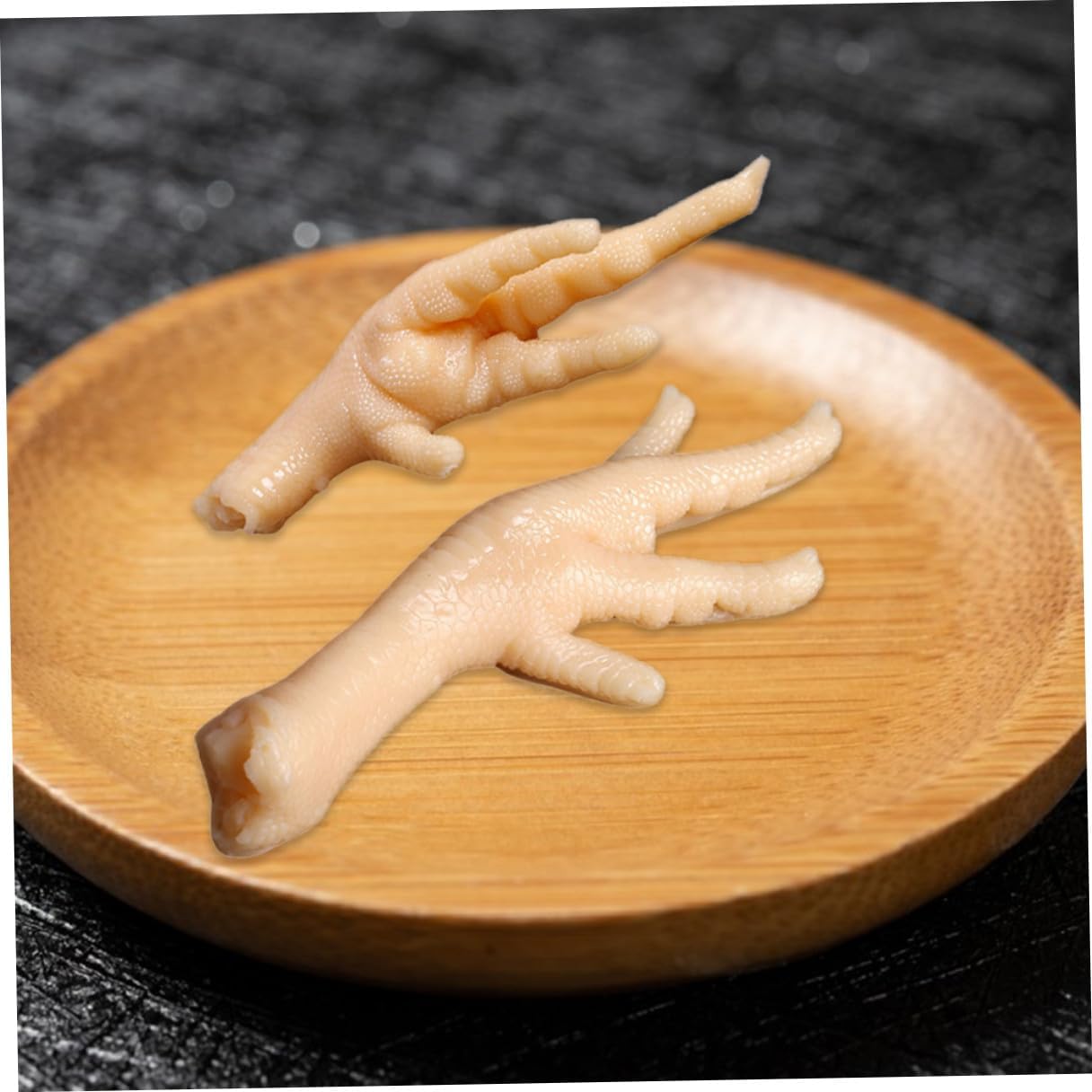 2 5.83X1.89X1.18 Inch SHOWERORO Chicken Feet Model Pcs Realistic Faux Chicken Toe Simulated Food Prop for Kitchen Decor