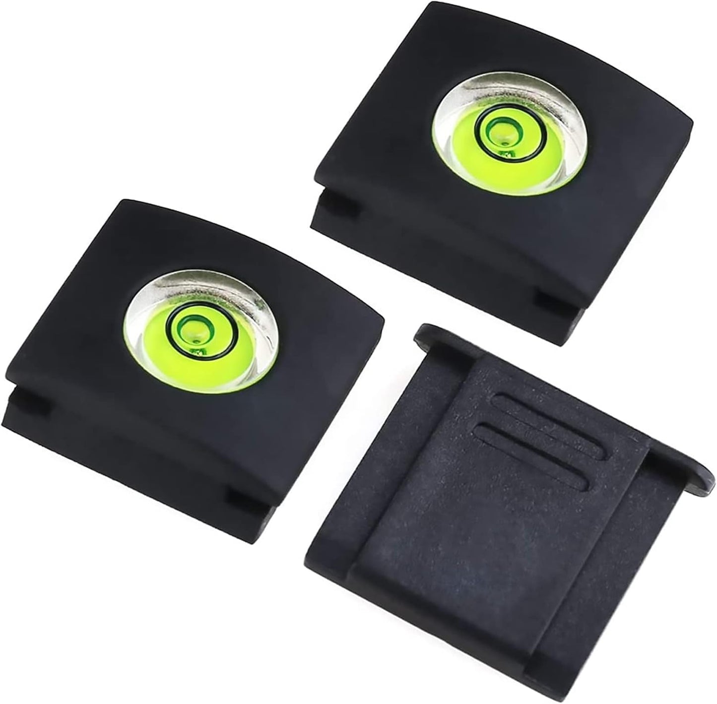 (2+1PCS) MOBOREST Camera Hot Shoe Cover Flashlight Bubble Level Protector for Canon Nikon Panasonic Fujifilm Olympus
