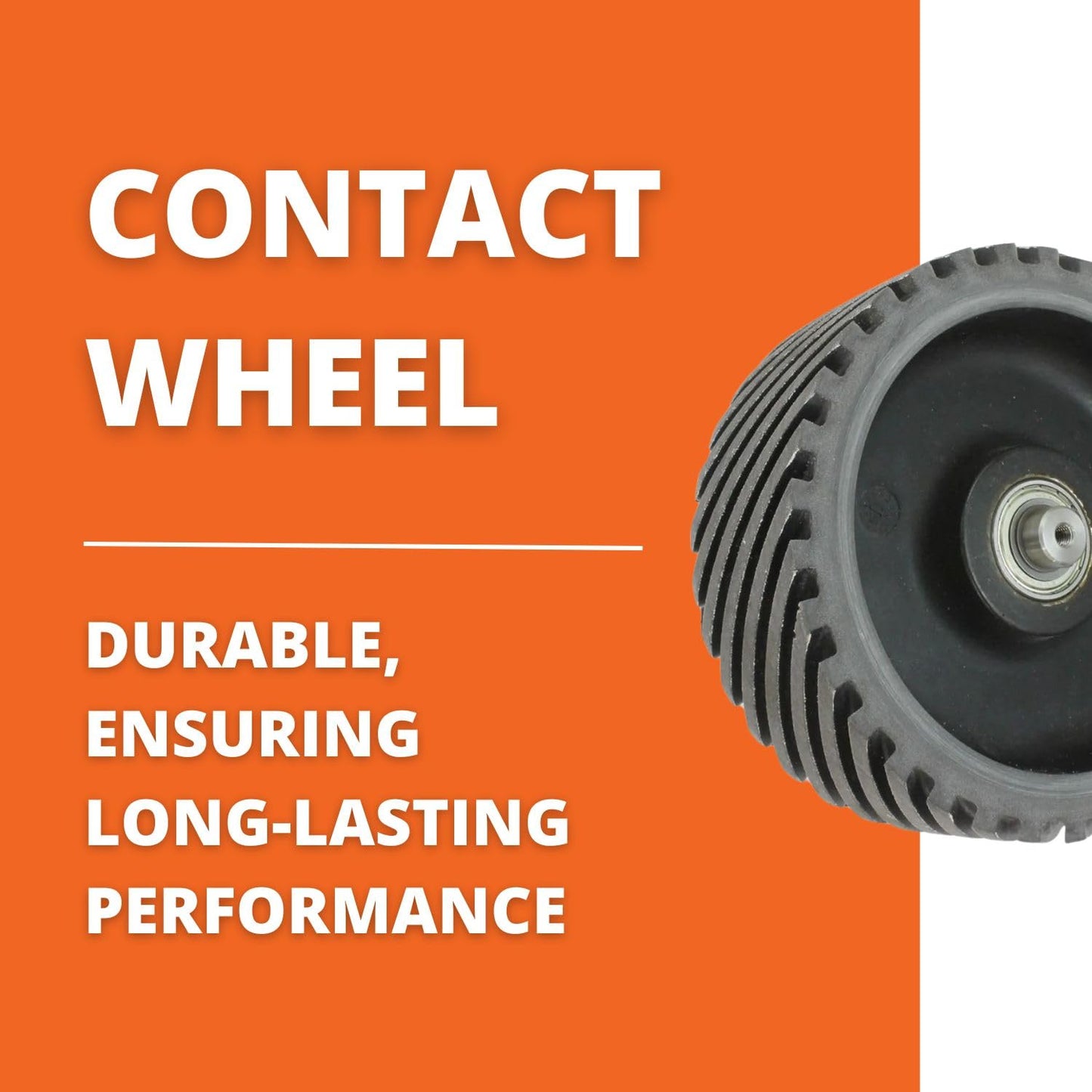 Fein Genuine OEM Replacement Contact Wheel for Angle Grinders - Grooved, 200mm x 75mm, Durable Construction - 39000001006