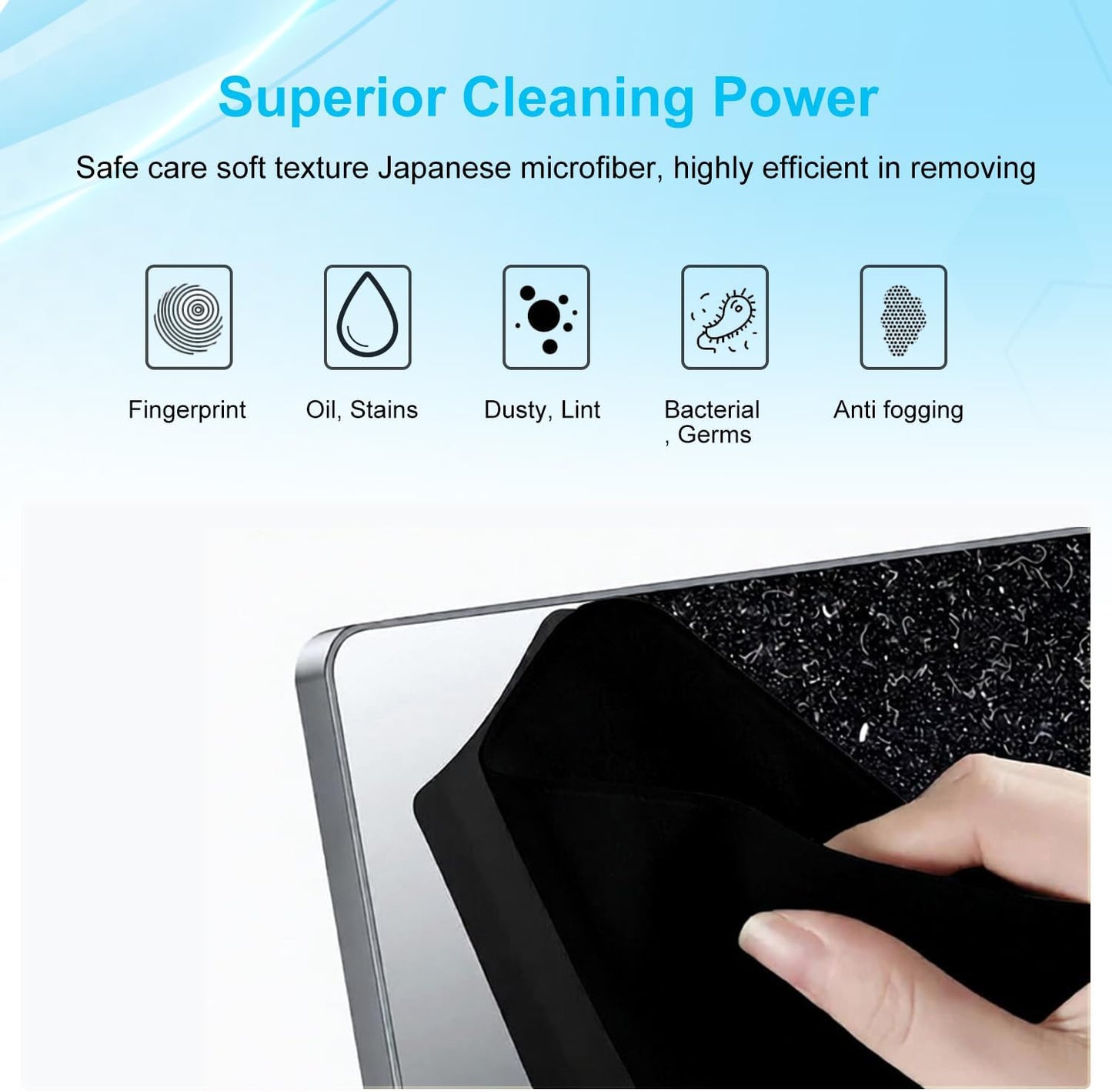 MUBUY-GOL 15" 16" 15.3" 15"/MacBook 16"-Black Microfiber Liner Cleaning Cloth MacBook Air/MacBook Pro Screen Keyboard