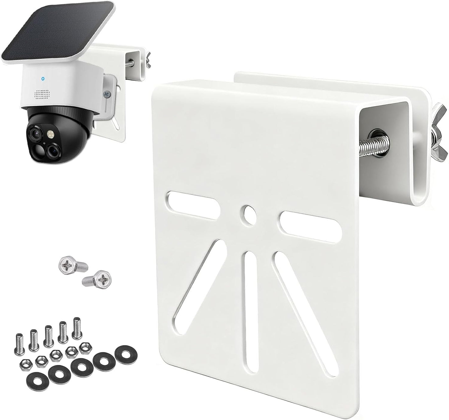 S340, E30/S330, WiTi Gutter mount stainless steel bracket for Eufy SoloCam No Drill Installation, Universal Bracket