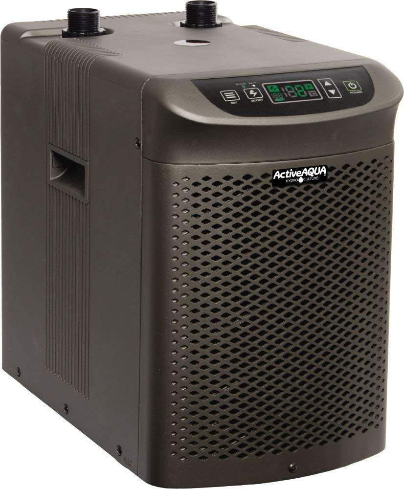 Active Aqua 0.5 HP Water Chiller with Boost | Cold Plunge & Ice Bath Cooler | Rapid Digital Temp Control | Fresh & Salt Water, Hydroponics, Aquariums | 90–172 Gal (1 HP)