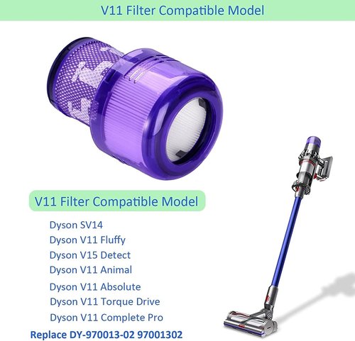 Dyson V11 Replacement Filters - Compatible with V11 Torque Drive & V15 Detect | 2 Pack