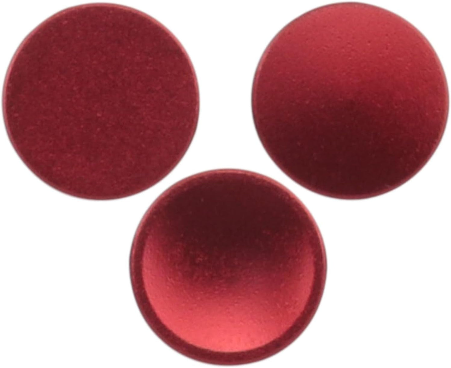 DGZZI 3PCS Metal Shutter Release Buttons Camera Shutter Release Buttons Red Concave Convex Flat Aluminum Alloy Camera