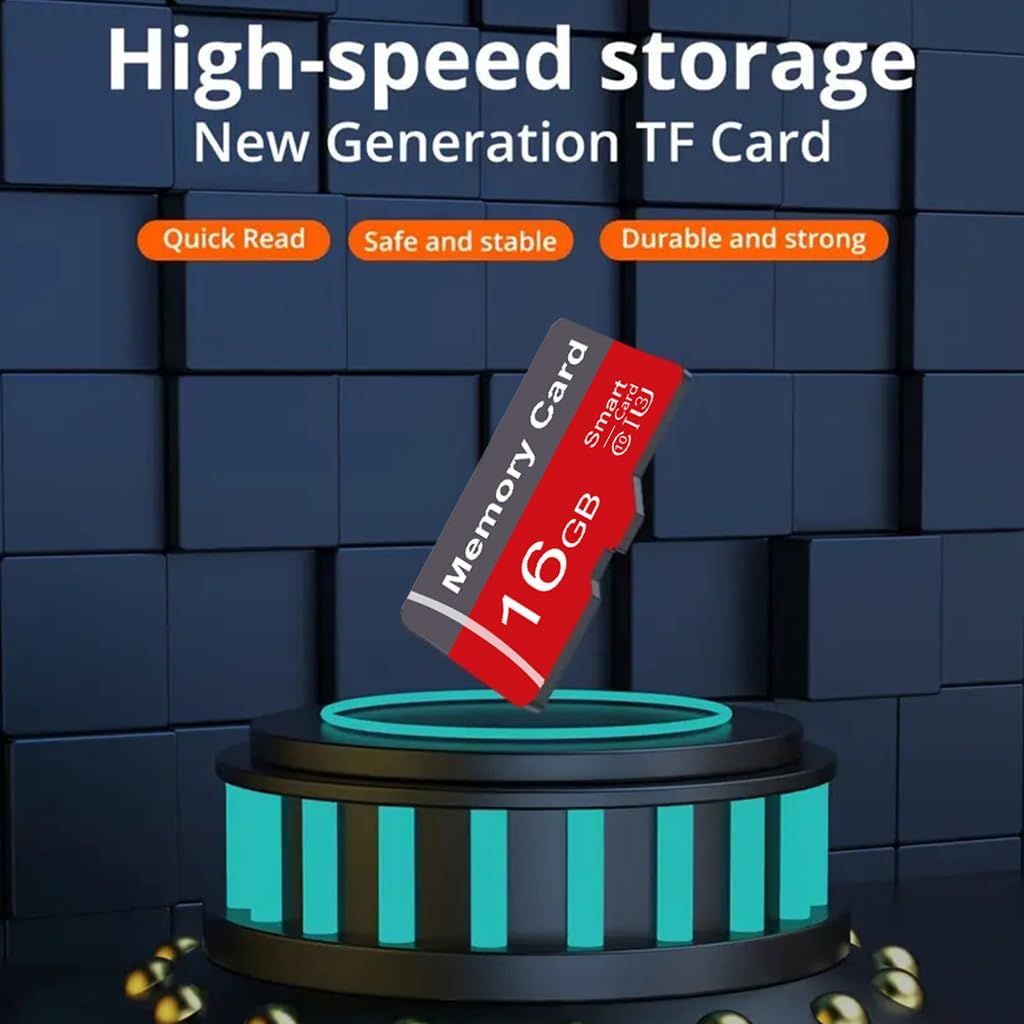 Yicunxin 2 Pack 16GB C10 A1 (16, Memory Card with Adapter, High Speed TF Card, UHS-I Memory TF Card for Tablet/Mobile