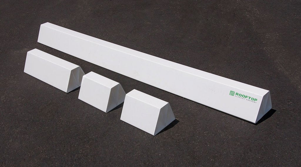 9-Pack 36" PVC Rooftop Support - Can Be Cut to Desired Length - Roof Blocks for Conduit - PVC Pipe Support for Gas Pipe, Conduit, HVAC Units, Mechanical, Condensate Lines on Roofs - from MIRO-CG