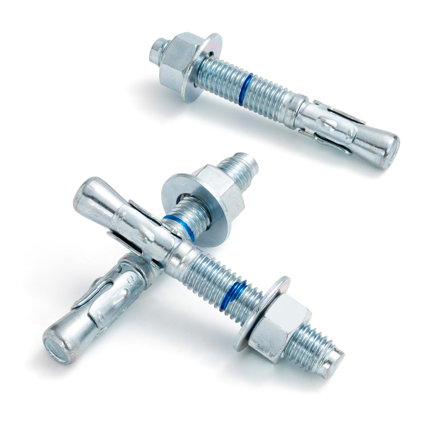 HROMIGRY 1/2" x 3-3/4" Concrete Anchors (50 Pack) 1/2 inch Wedge Anchors Bolts Zinc Plated