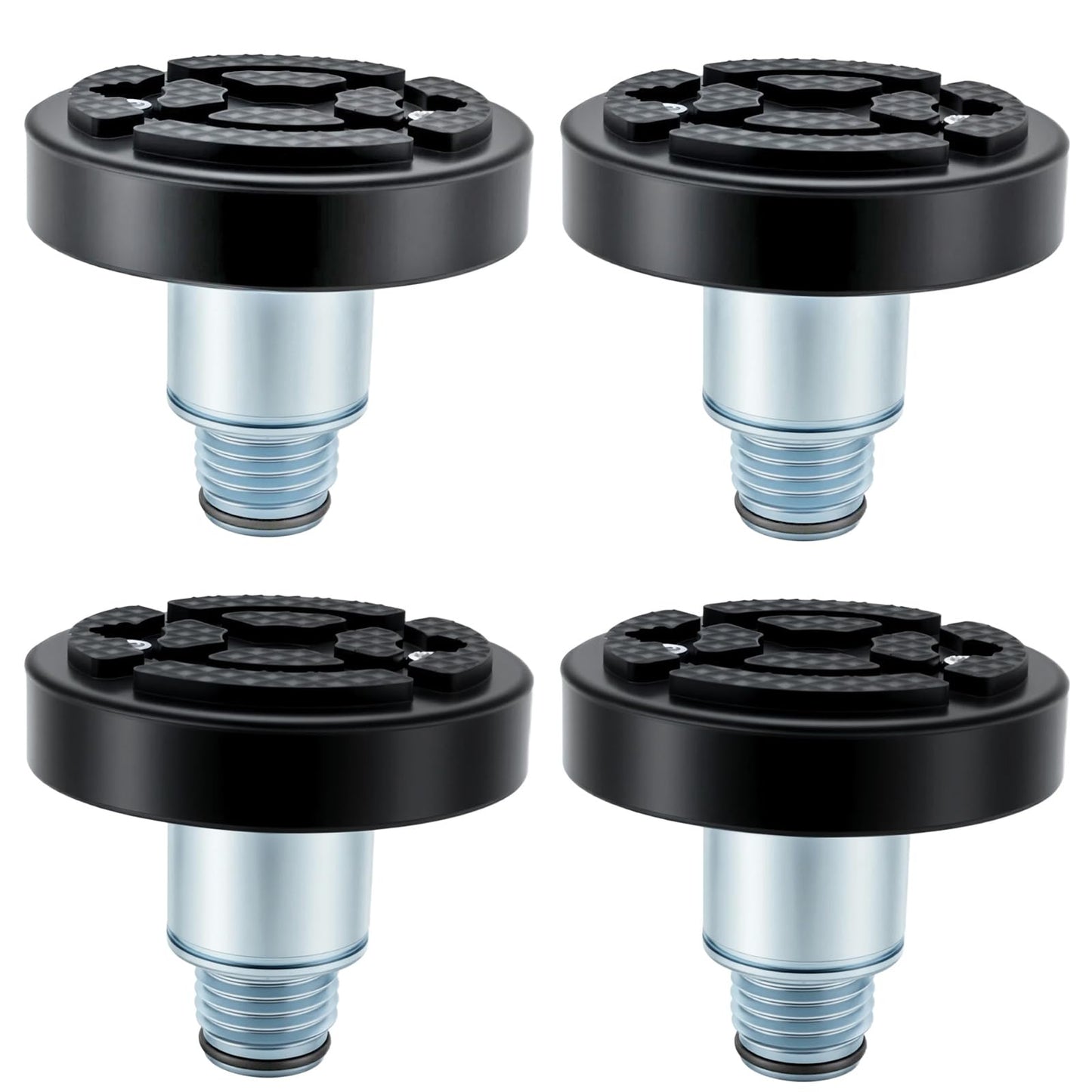 atsuch 50mm 4pcs Shaft Screw Up Car Lift Feet Pads Compatible with Bendpak Maxjax 2 Post Lift w/Rubber Bracket, 4-9 cm Heightened Car Lifts Bridge Jack Car Heightening Feet Tray (50mm 4pcs)