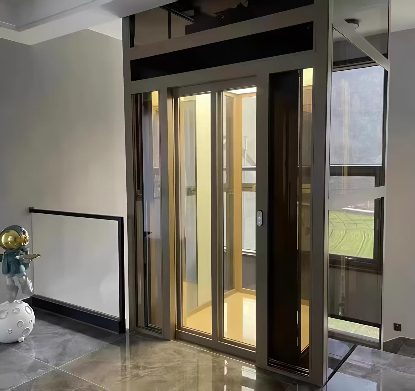 Residential Home Elevator Wheelchair Accessible Lift System Seniors Disabled Custom Tailor-Made Compact Space-Saving Design Multi-Floor Indoor Vertical Platform