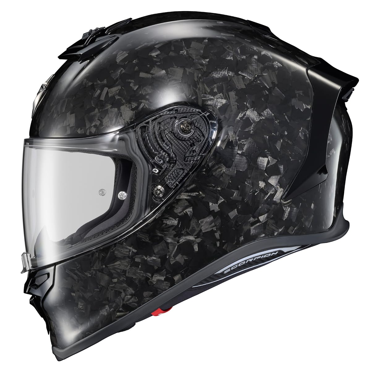 ScorpionEXO R1 Air Carbon Fiber Full Face Motorcycle Helmet with Pinlock Shield Bluetooth Ready Speaker Pockets DOT ECE Onyx (Onyx Gloss Black - X-Large)
