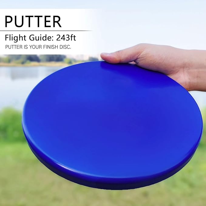 Disc Golf Set - Driver, Mid-Range and Putter Discs for Outdoor and Backyard, Comfortable Plastic, 6 Discs Only