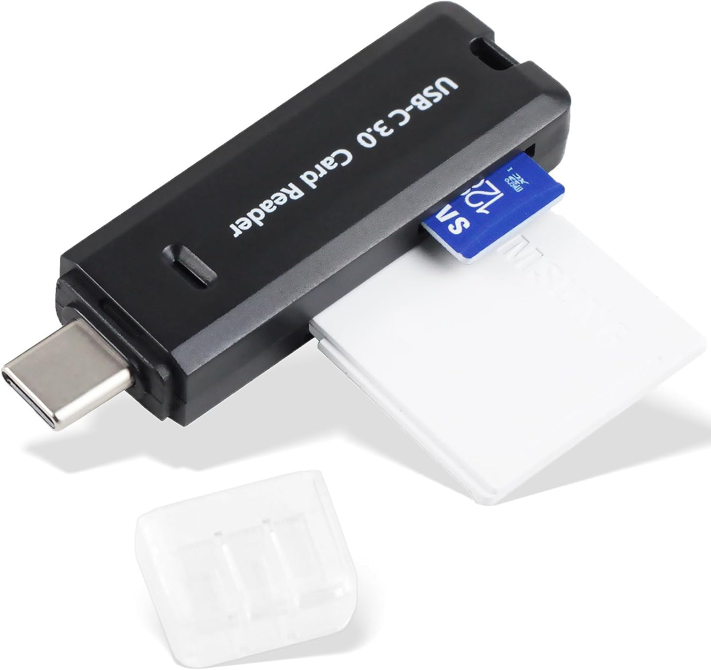 Wansurs 5Gbps 2-in-1 MMC, RS-MMC, Micro SD Card Reader, USB C Memory Card Reader for Digital Camera, SD Card Viewer