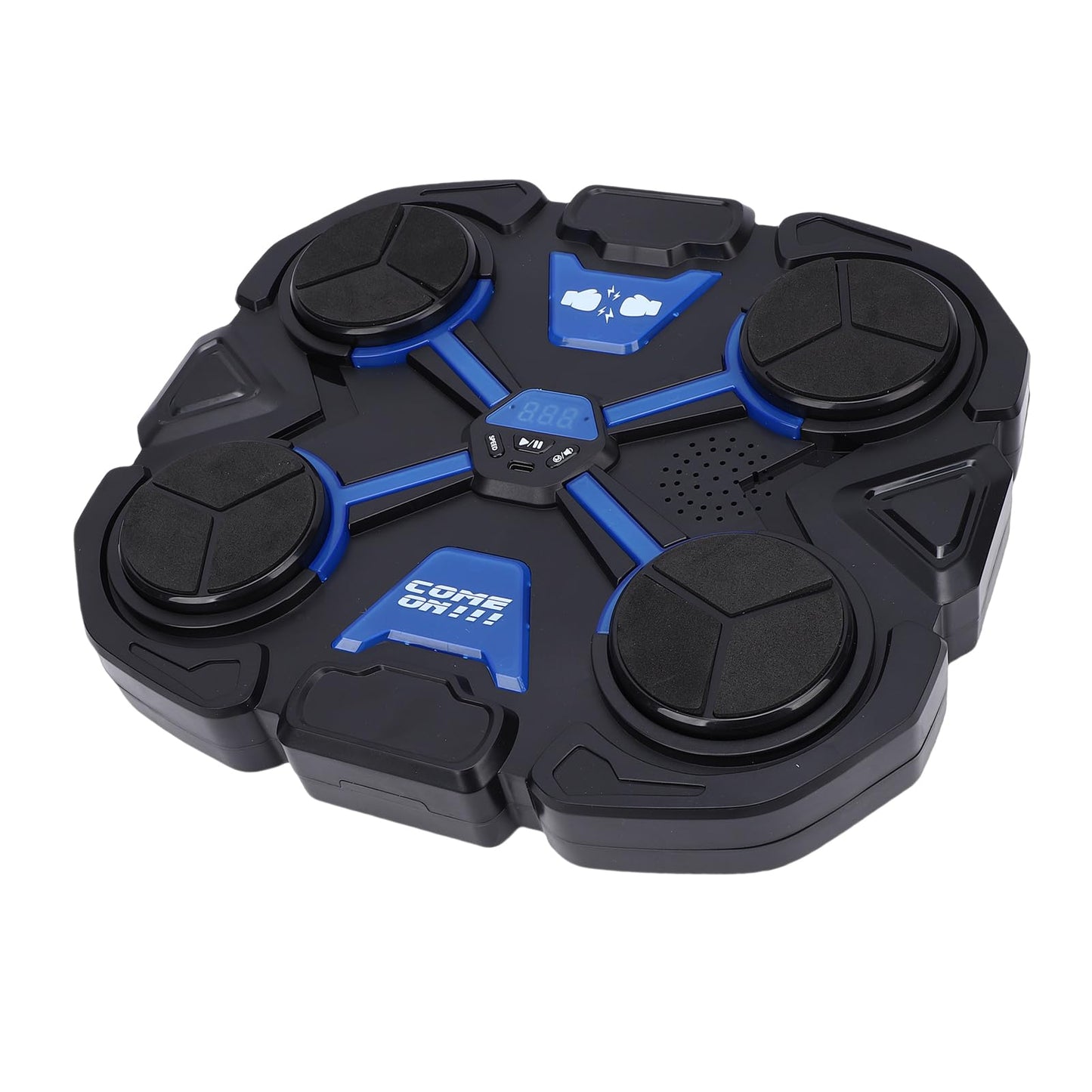 VELATEMOR Music Boxing Machine, Interactive Punching Trainer with Padded Cushion LED Counter, for Adults Kids Training Workout Stress Relief