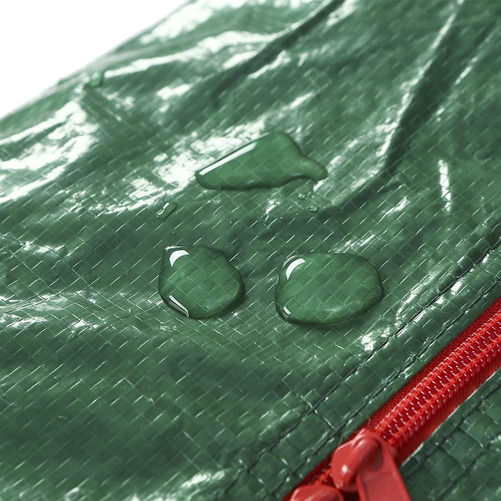 Sattiyrch Christmas Garland Storage Bags - Waterproof Dual Zipper Design with Card Slot | 2-Pack, Green
