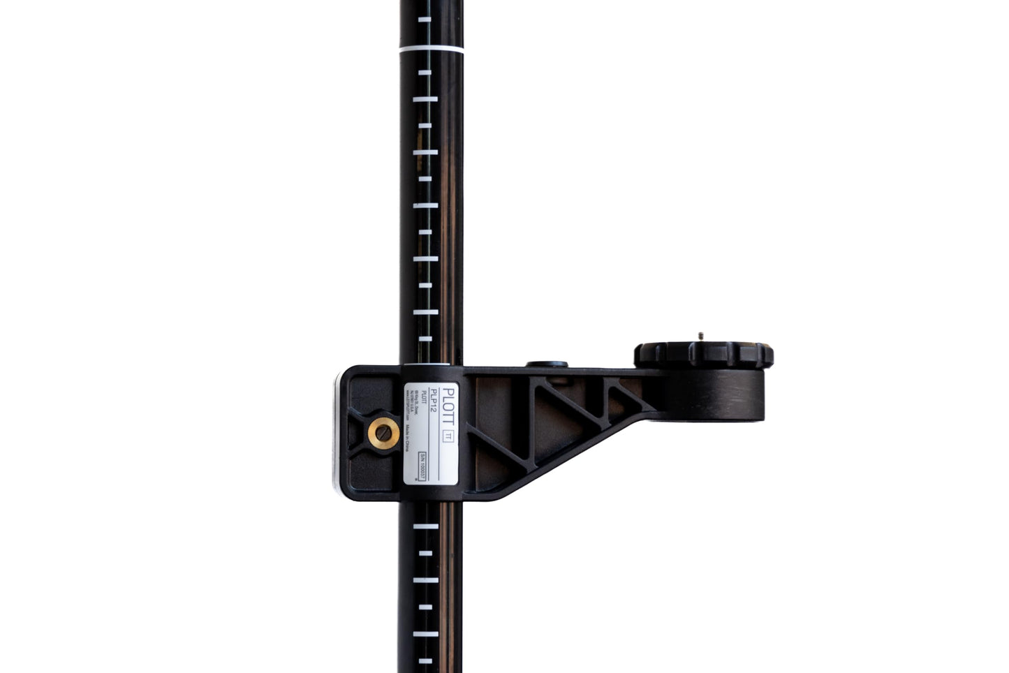 Plott 12-Foot Modular Laser Pole – Lightweight Aluminum, Extendable to 13.5 Feet, with Bubble Level & Carrying Bag – PLP12