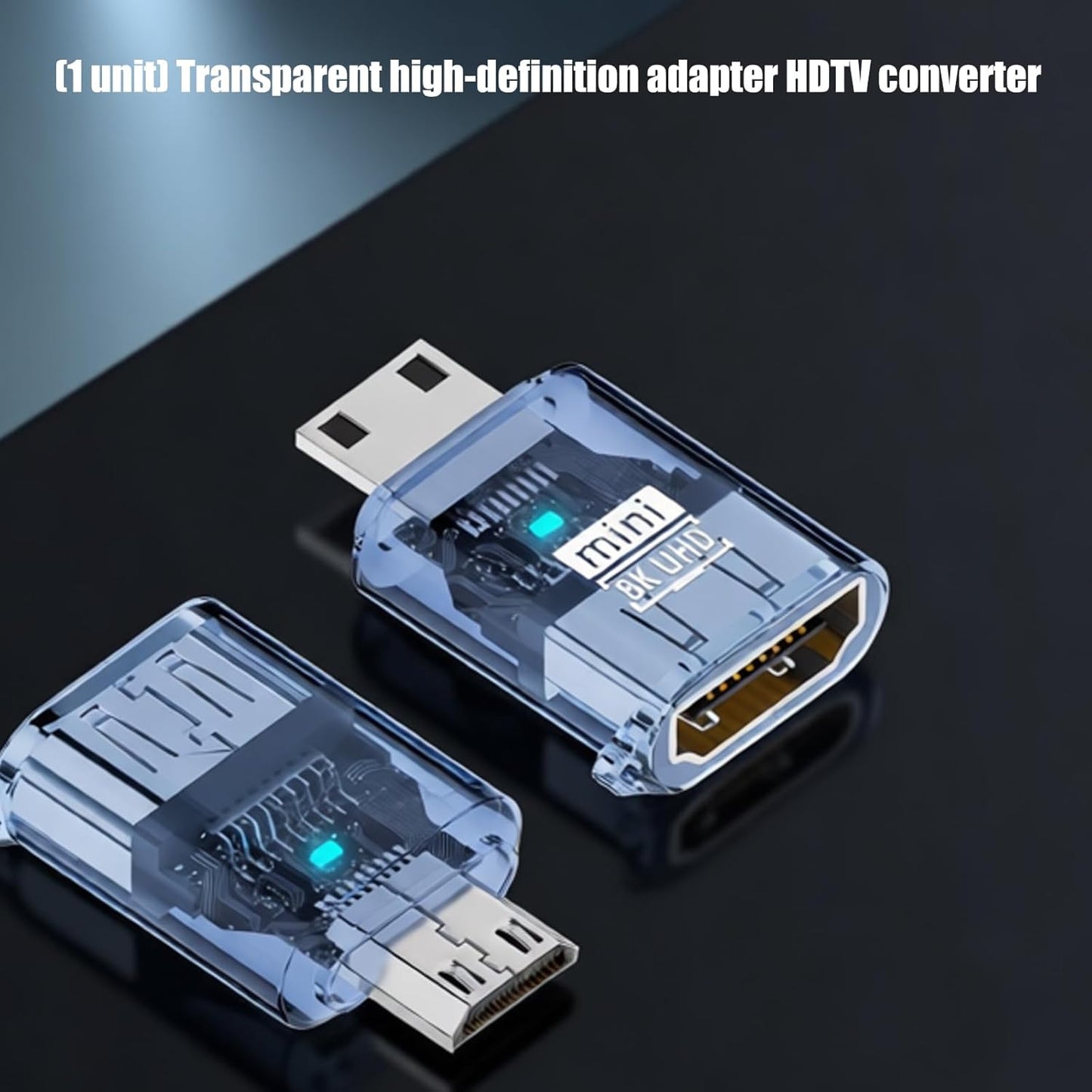 Shinycome 8K Portable HDTV Adapter Shock Resistance Travel Use Entertainment Compactly HDTV Video Converter