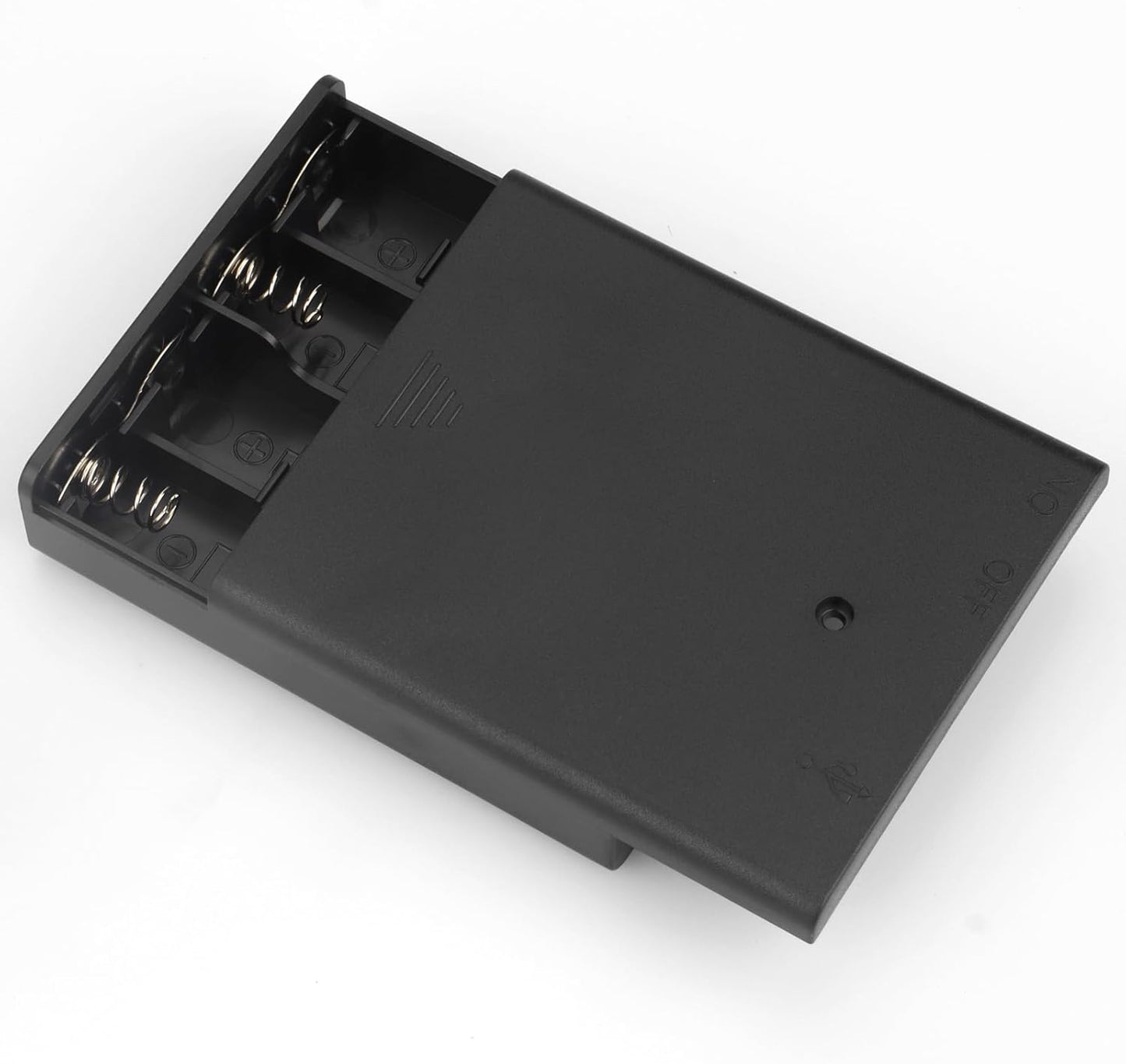 VWEICYY 2 4 2PCS 4 1.5V PCS AA Battery Holder with USB Port, x AA Battery Holder Case