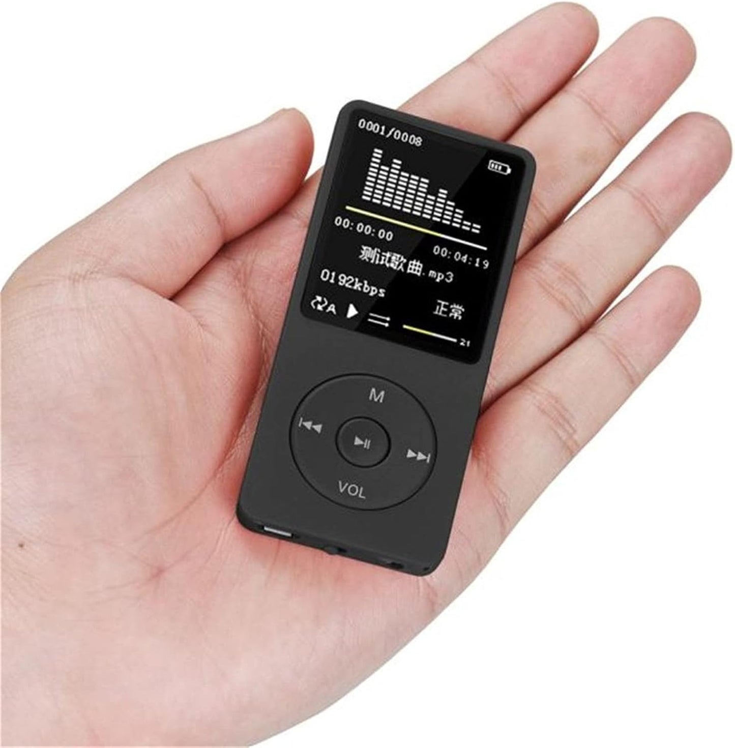 Lovskoo Mp4 70 128GB, Mp3 Mp3 Mp4 Player with Headphone Hours Playback, Up to Player for Sports, Travelling Portable