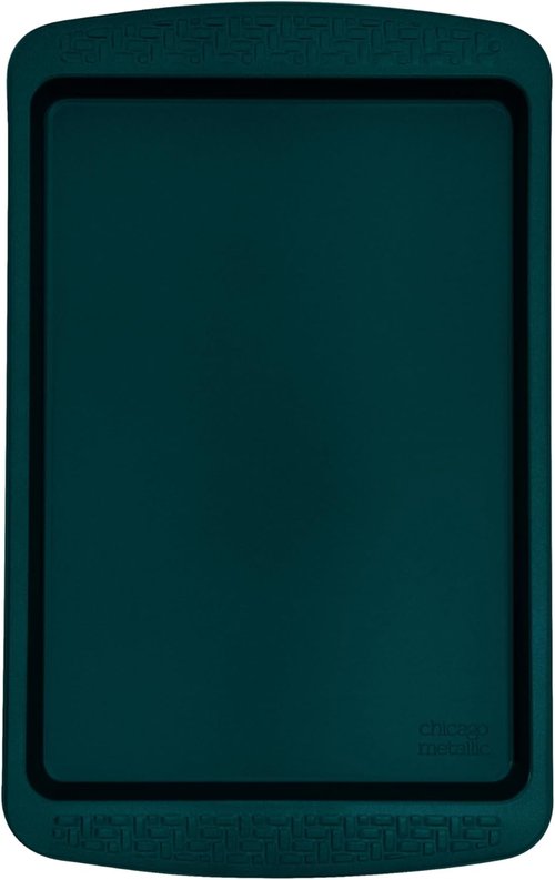 Chicago Metallic Nonstick Small Baking Sheet - Durable Carbon Steel for Perfect Baking | Emerald Green