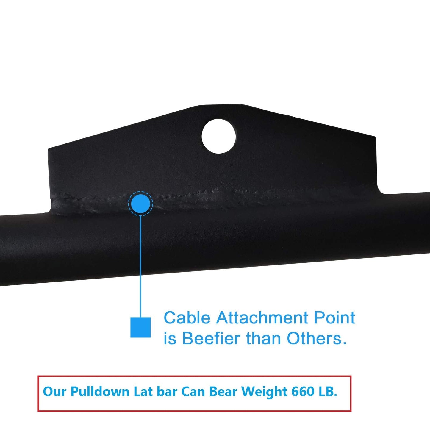 Cable Machine Lat Pulldown Attachments - 29/39/48 Inch Wide Grip Bar with Non-slip Handle for Home Gym Tricep Training (K Bar Length 48 Inch)