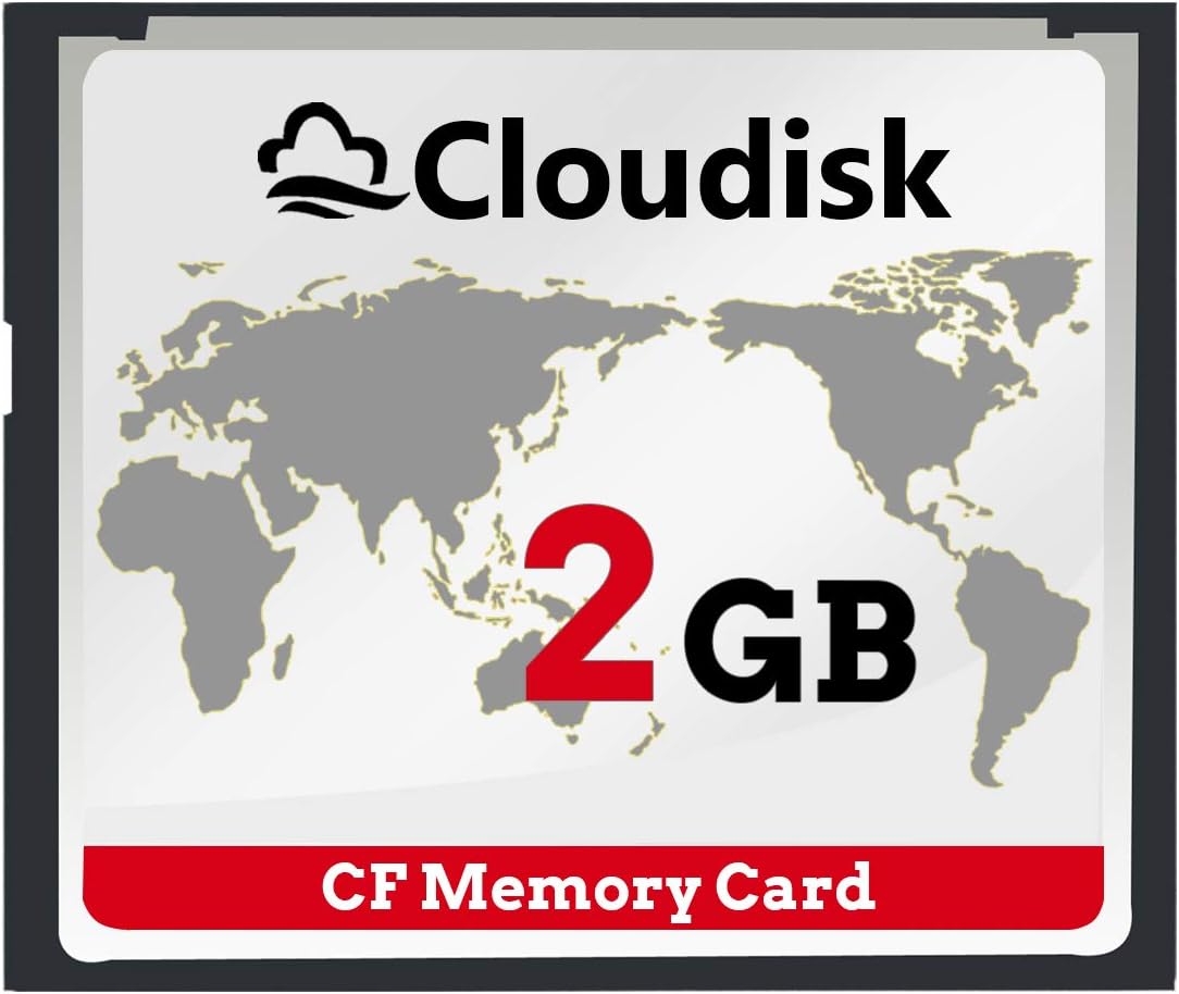 Cloudisk Pack 2 2GB 2.0 (2 of Compact Flash Card CF Performance for Vintage Digital Camera and Industry Equipment GB)