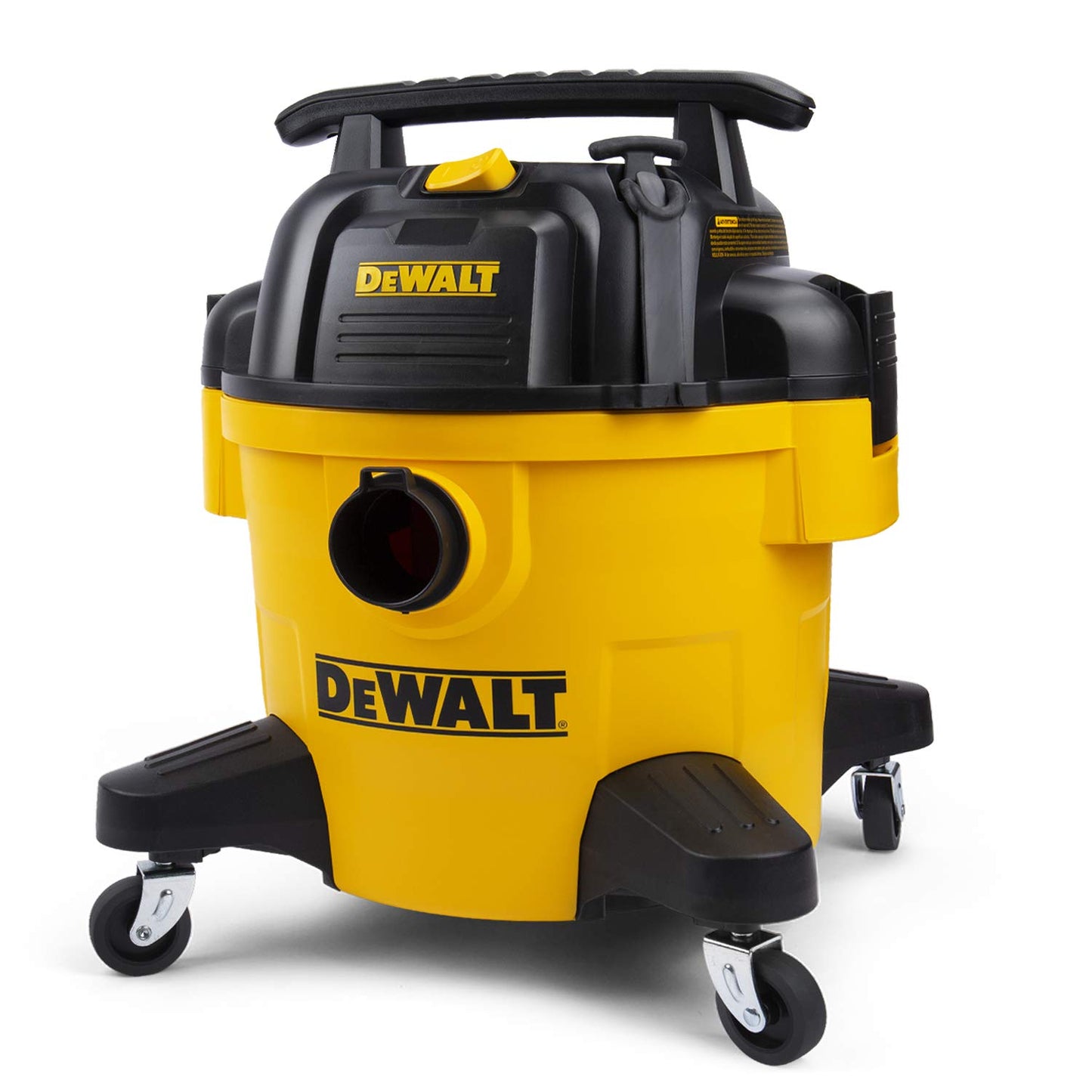 DEWALT DXV06P 4 Peak HP Shop Vacuums, 6 Gallon Poly Wet/Dry Vac, Heavy-Duty Shop Vacuum with Blower Function Yellow+Black