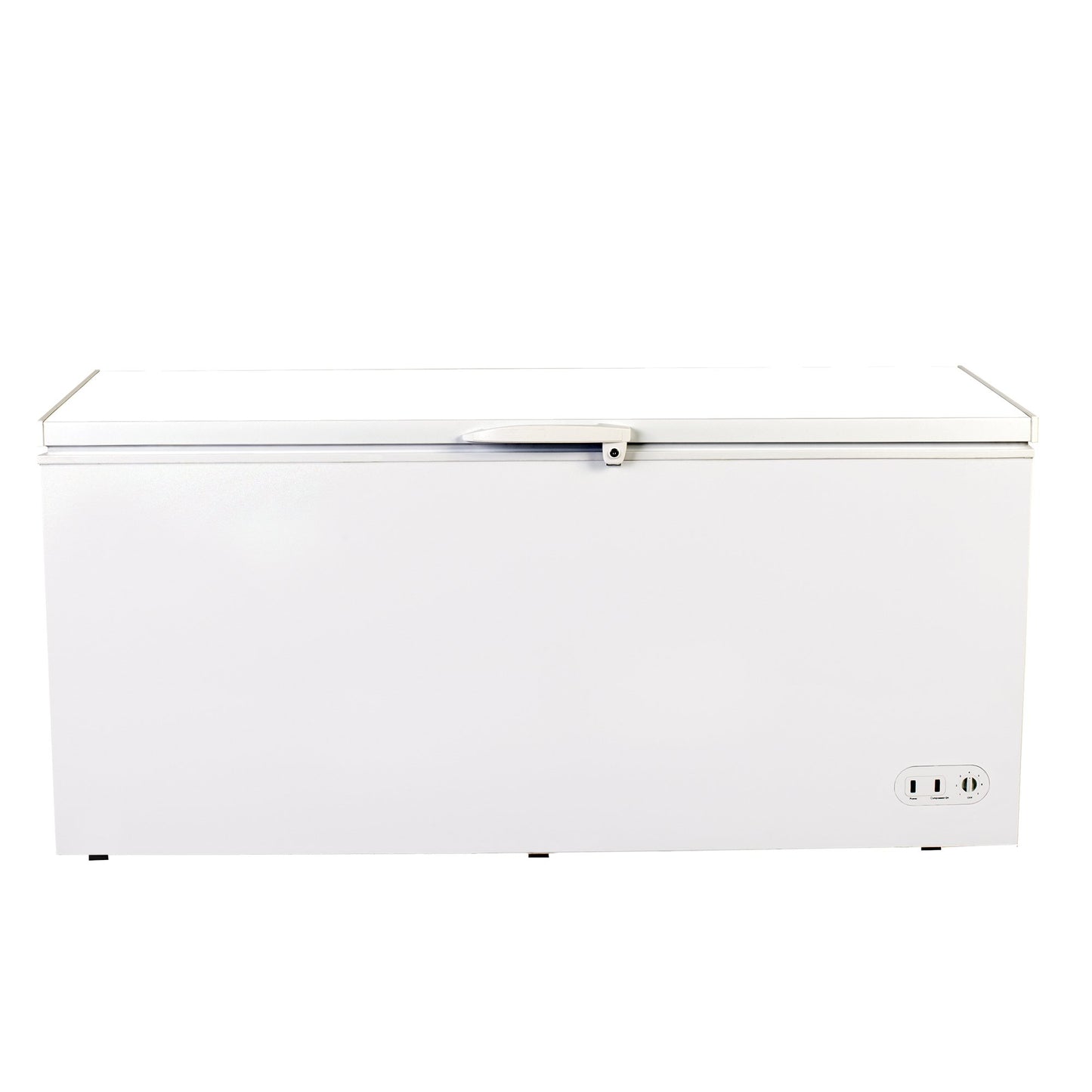 Maxx Cold 71.3” Wide Solid Hinged Top Commercial Sub Zero Chest Freezer Locking Lid NSF Garage Ready Keeps Food Frozen for 2 Days in Case of Power Outage, 19.4 Cubic Feet 549 Liter, White
