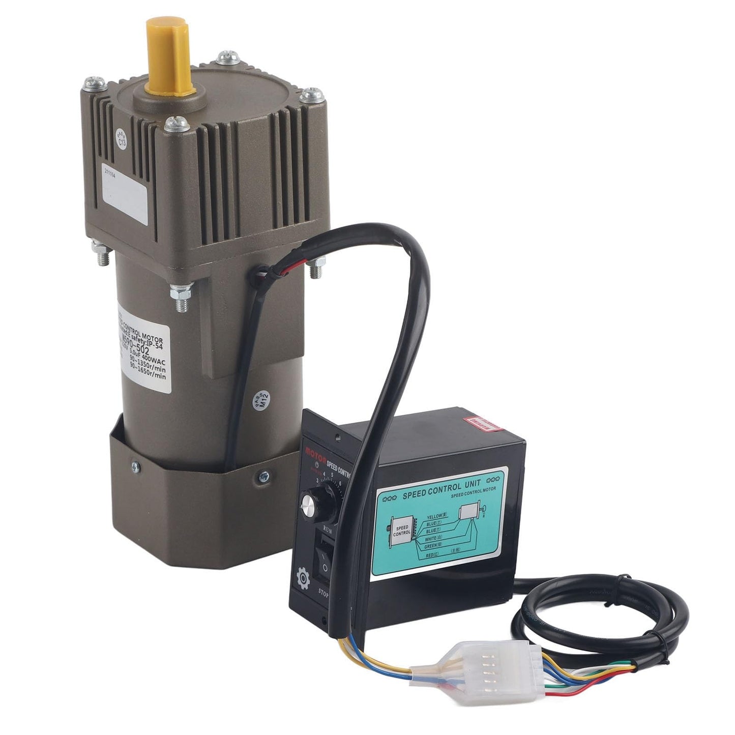 M590-502 Metal Gear Motor Single Phase Adjustable Speed Reducer Stepless Inverter Speed Motor(20K)