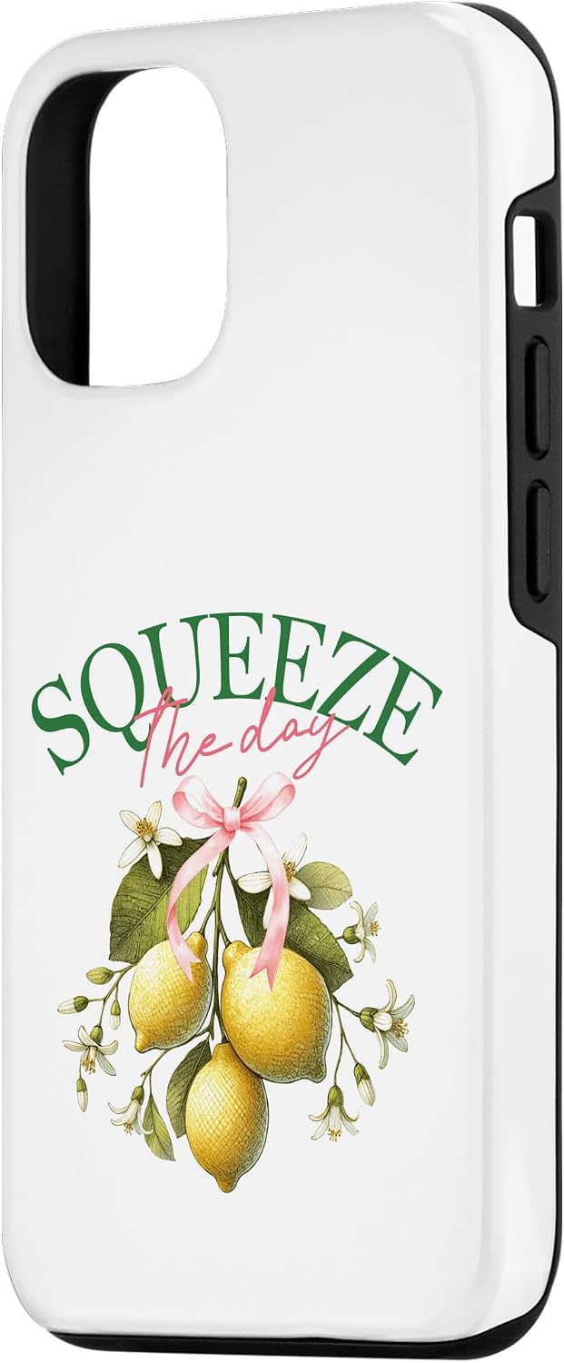 Botanical Brights 12/12 Squeeze The Day Lemon Botanical Vintage Citrus Fruit Art Case for iPhone Pro