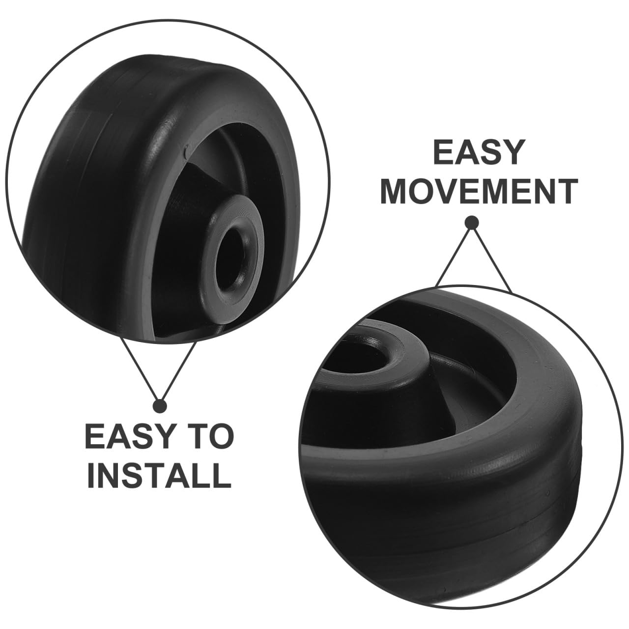 NAMOARLY Fitness Equipment Roller Wheels 2.16 Inch Universal Gym Roller Accessories for Smooth Mobility and Easy Storage Compatible with Treadmills and Bikes