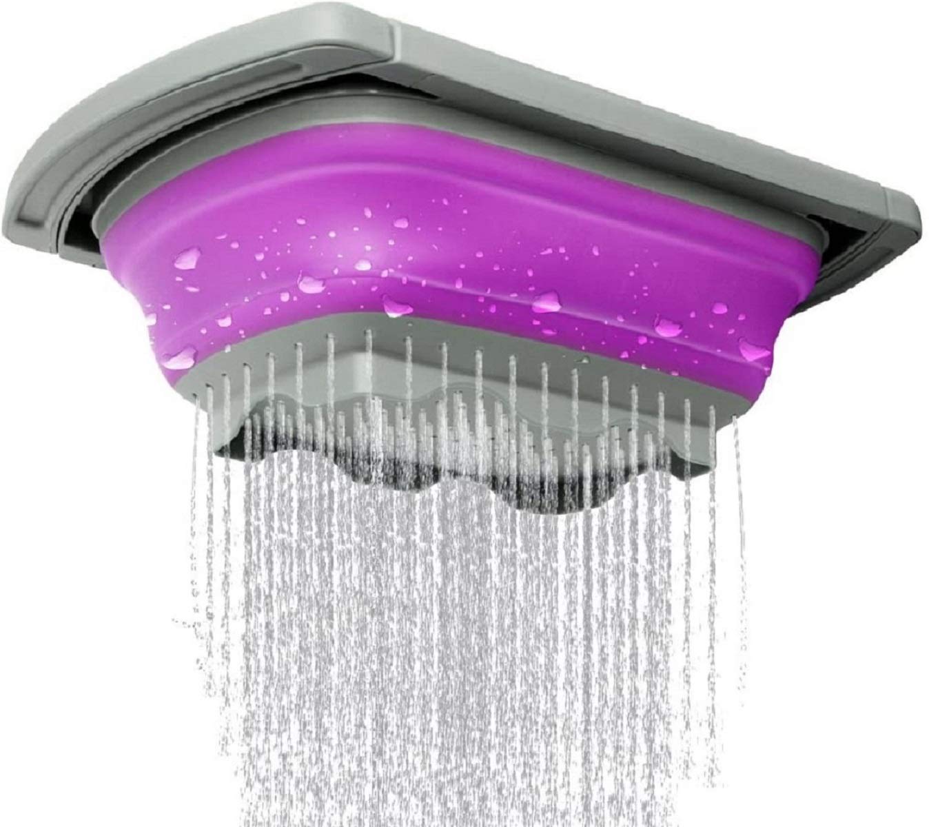 Purple Collapsible Silicone Kitchen Colander/Strainer