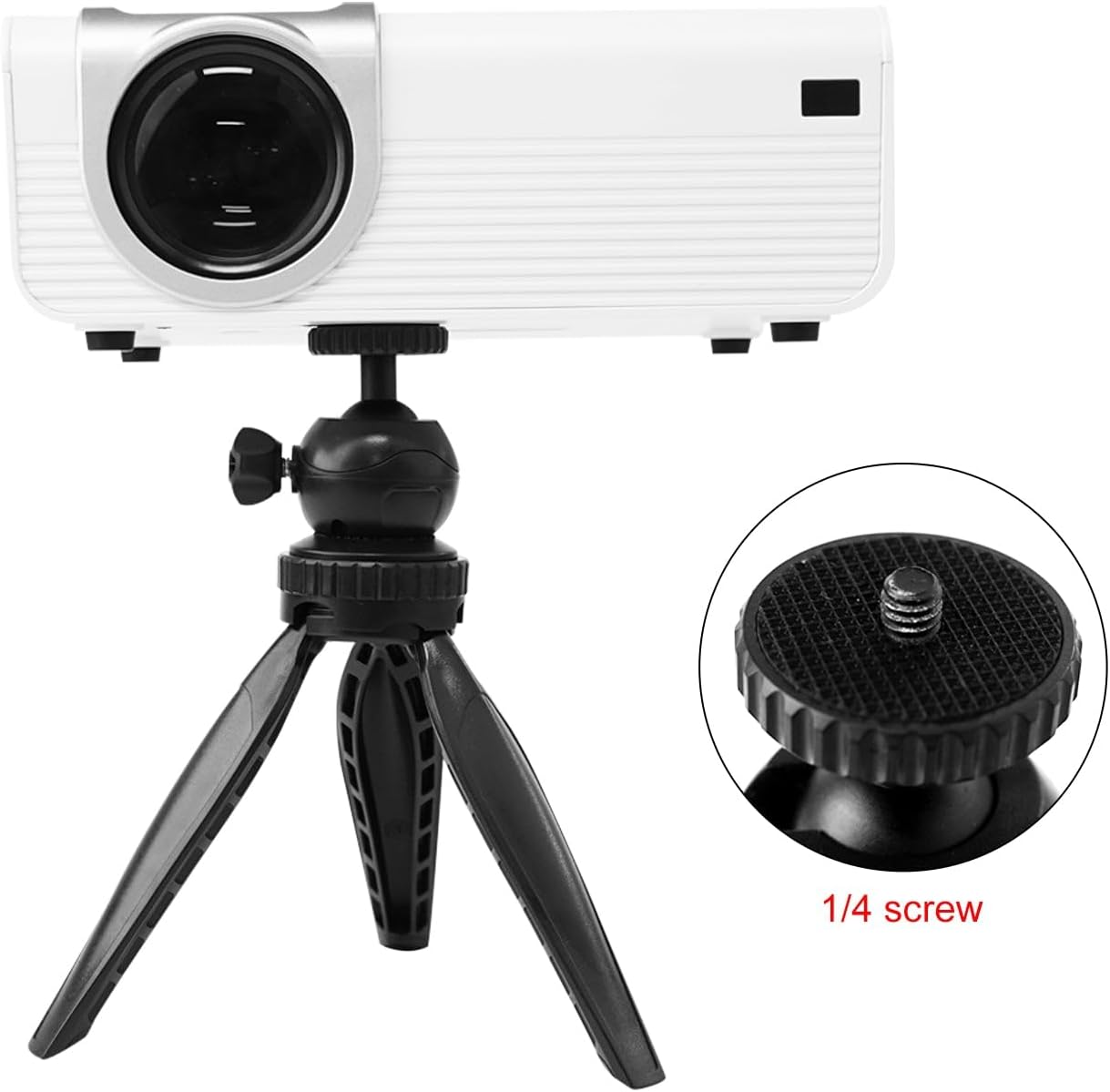 Reflex Camera 1/4" 360 Mount Ball Head Mini Tripod Stand Holder - Portable, Lightweight for DSLR, Webcam & Phones
