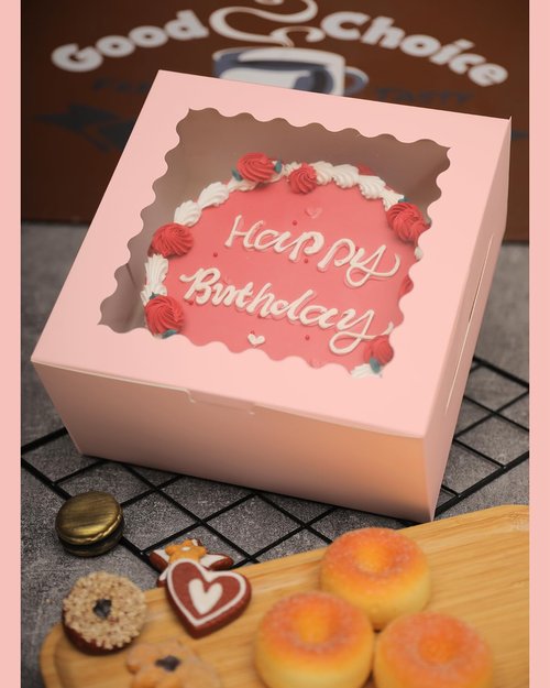Bakepacker 8x8x5 Inches 36pcs Matte Pink Cake Boxes with Window 18-Packs (18 Boxes +18 Cake Boards Included)