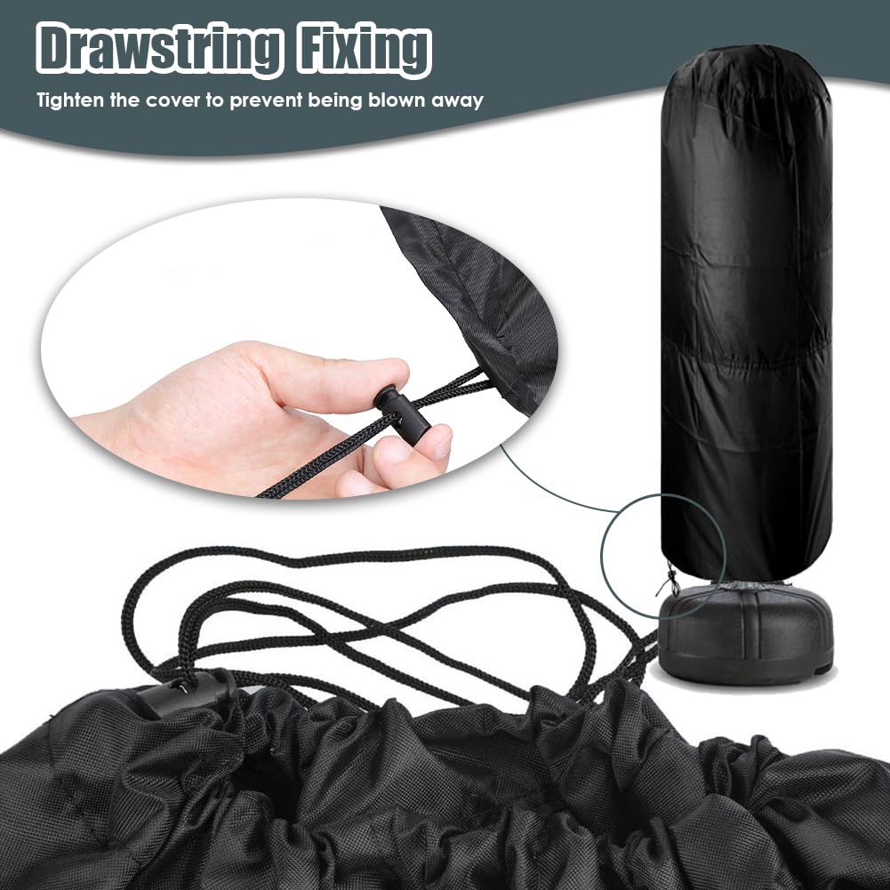 COOSOO Punching Bag Cover Outdoor Standing Boxing Bag Cover Waterproof Freestanding Punching Bag Protective Cover Free Standing Boxing Bag Cover (24" Dx68 H)