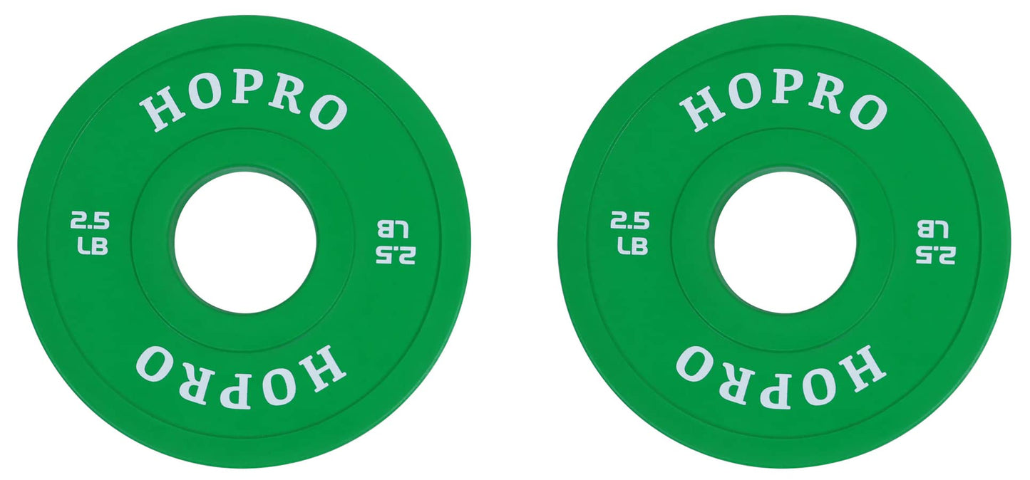 HoPro Olympic Fractional Plates Change Plates Pair of Each 1/4, 1/2, 3/4, 1, 1.25, 2.5 and 5LB Weights