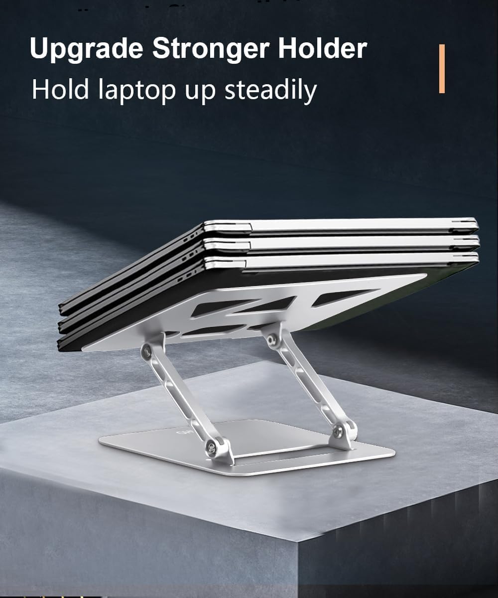 Aoviho 10-15.6 inch, Adjustable Laptop Stand for Desk,Portable Laptop Stand Holder and Riser,Foldable Aluminum Notebook