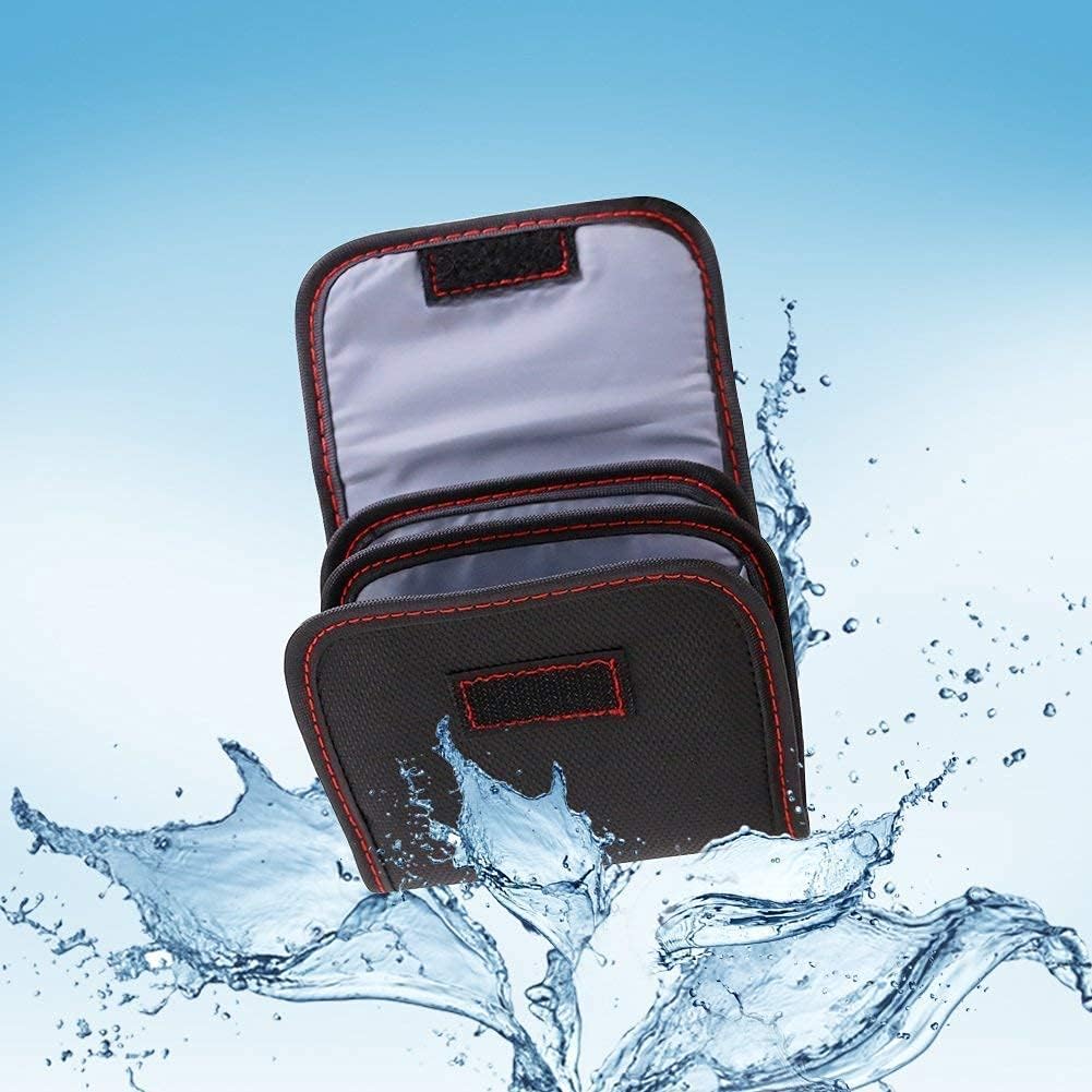 2PCS 3-Pocket 25mm-82mm DomeStar Filter Case, Camera Lens Filter Carry Case Professional Photography Filter Holder Belt