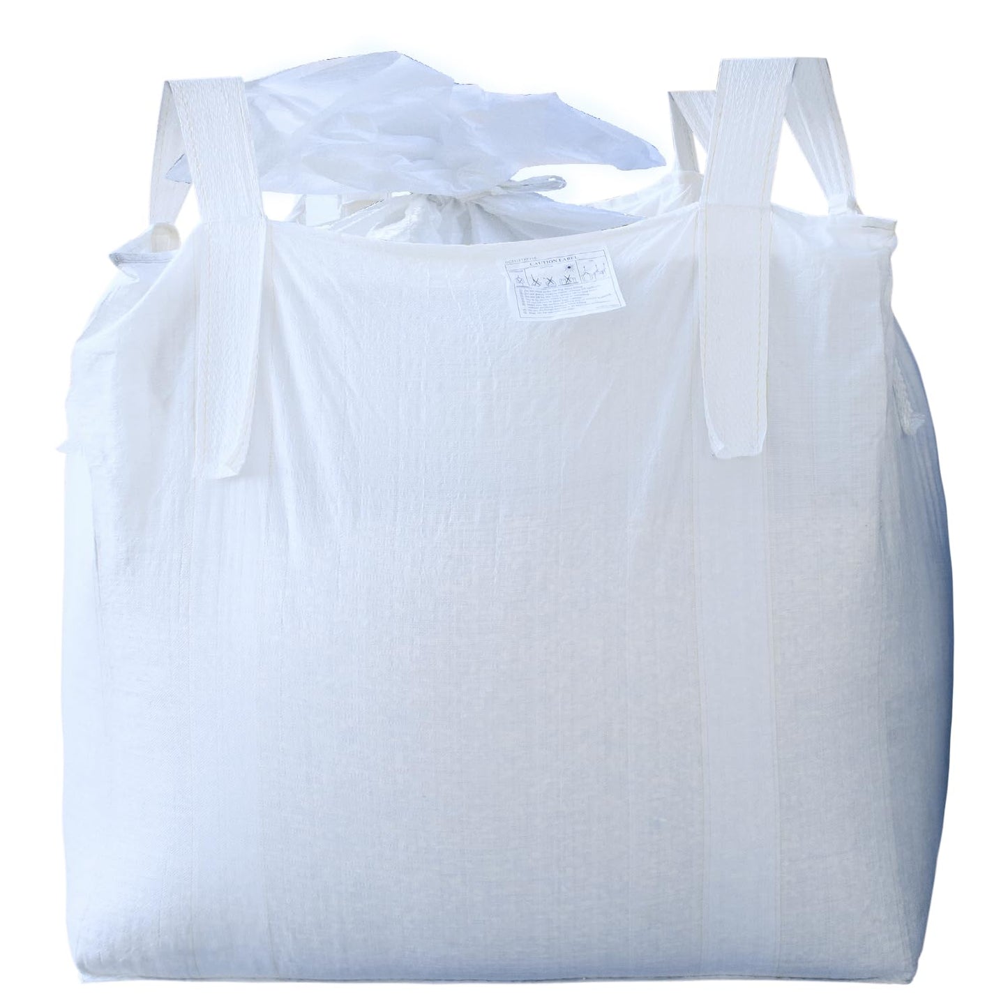 CFKJ 10 Pack FIBC Bulk Bag 1 One Ton Bag 35" L x 35" W x 43" H 2200lbs SWL Duffle Top Flat Bottom FIBC Big Bulk