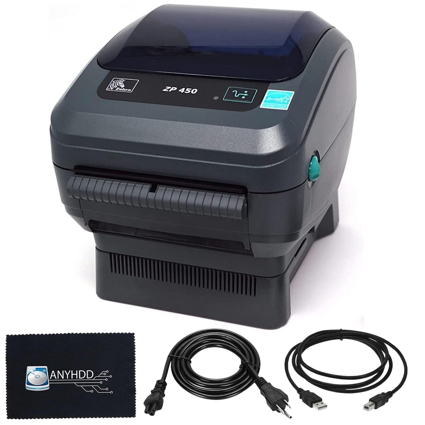 Zebra ZP450 Thermal Label Printer – 4x6 Direct Thermal Shipping Label Printer, USB Barcode & Address Label Maker for Small Business, Warehouse & Online Sellers (Renewed)