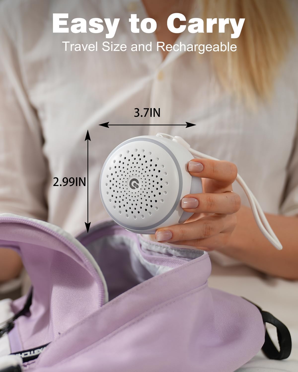 White Noise Sound Machine - 27 Soothing Sounds with Timer & Memory Function | Portable for Home, Office & Travel