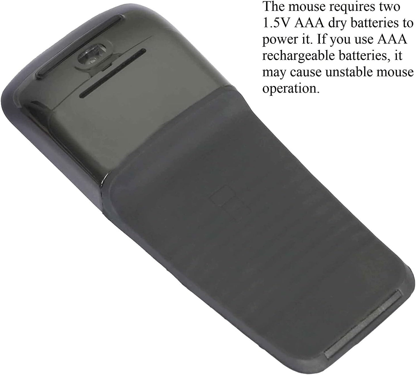 WUDEMWWFE Bluetooth Arc Mouse Foldable Slim and Portable Mini Wireless Computer Travel Mouse Folding Optical Touch Mice