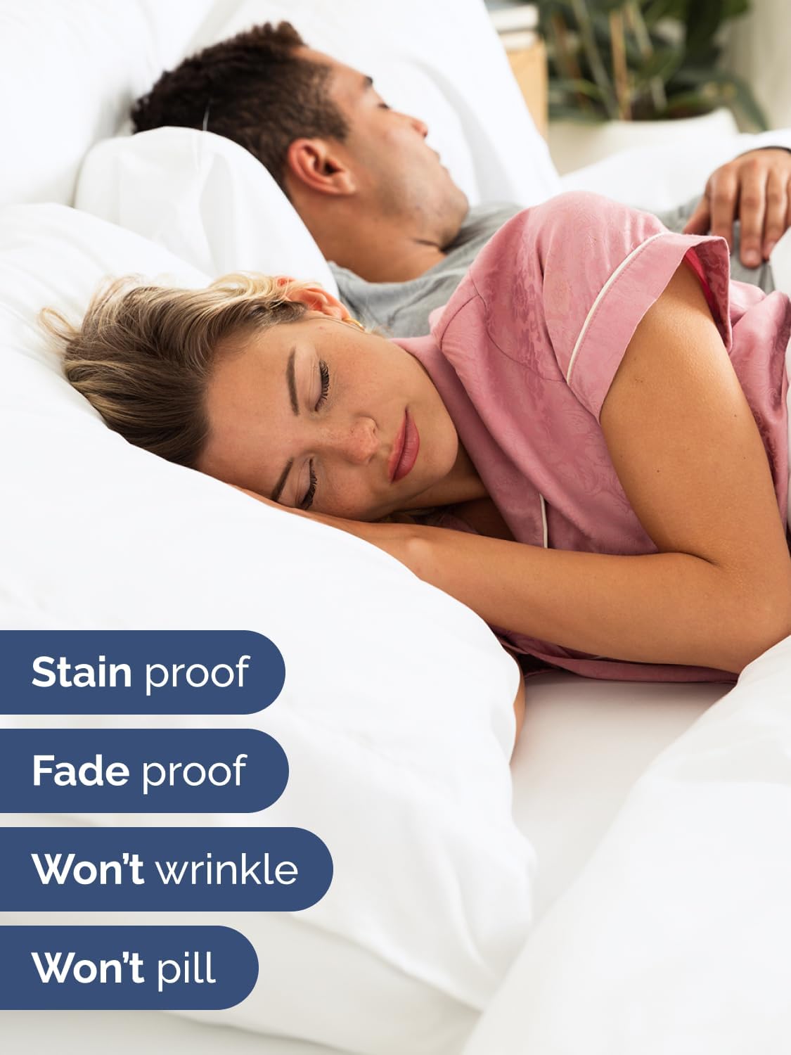 Skiennix Extra Deep King Sheet Set - 6 Piece Breathable Cooling Sheets | Luxury Hotel Bedding - Soft, Wrinkle-Free, Easy Fit - White