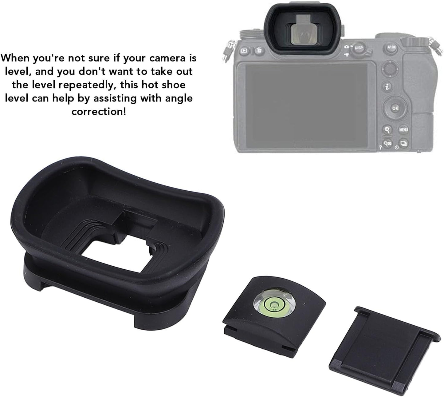 Set Z5 Z6 Z7 Z6II Z7II Z6III Camera Viewfinder Eyecup with Level Tool Hot Shoe Cover for Designed for Comfort
