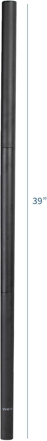 3 39 inches, STAND-V002, PT-SD-PL01B VIVO Steel Extra Tall Section Monitor Stand Pole Sturdy Center Pole for Monitor
