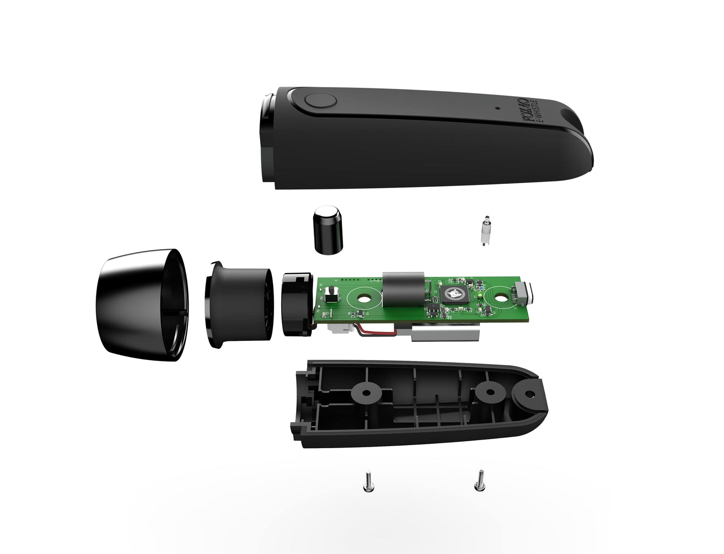 Fox 40 Rechargeable Electronic Whistle + Lanyard, Black