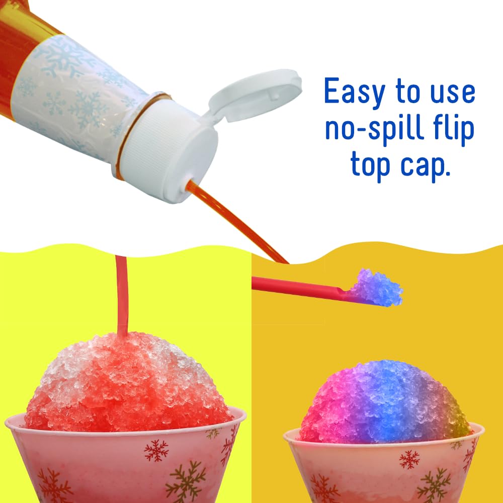 Time for Treats Avalanche Electric Ice Shaver Snow Cone Maker Kit with 3-Pack Syrups - Grape, Red Raspberry, Cherry
