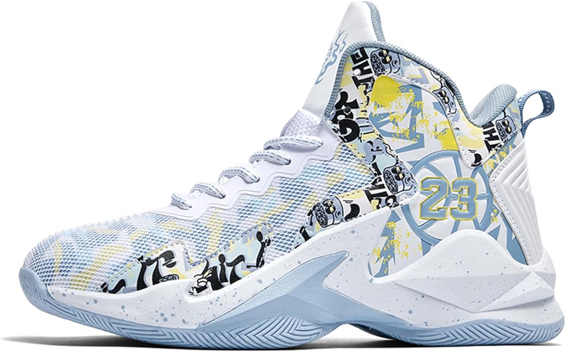 Boys Basketball Shoes Breathable Indoor Athletic Shoes Youth Outdoor Fashion Sneakers Comfortable Basketball Shoes for Girls