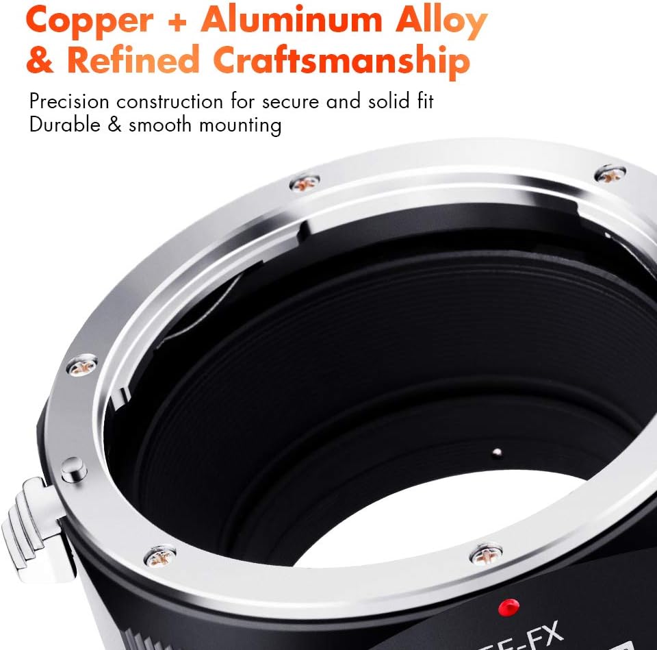 K&F CONCEPT X-Pro1 Lens Mount Adapter for EOS EF/EFS Lens to FujiFX Mount X Camera X-Series Mirrorless Cameras